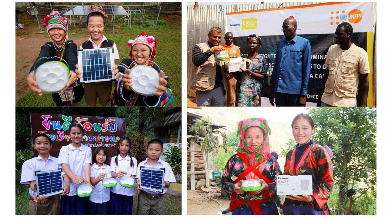 Global: LIGHT UP THE FUTURE 　Solar Lantern Donation Activities in Thailand, Vietnam, and South Sudan 