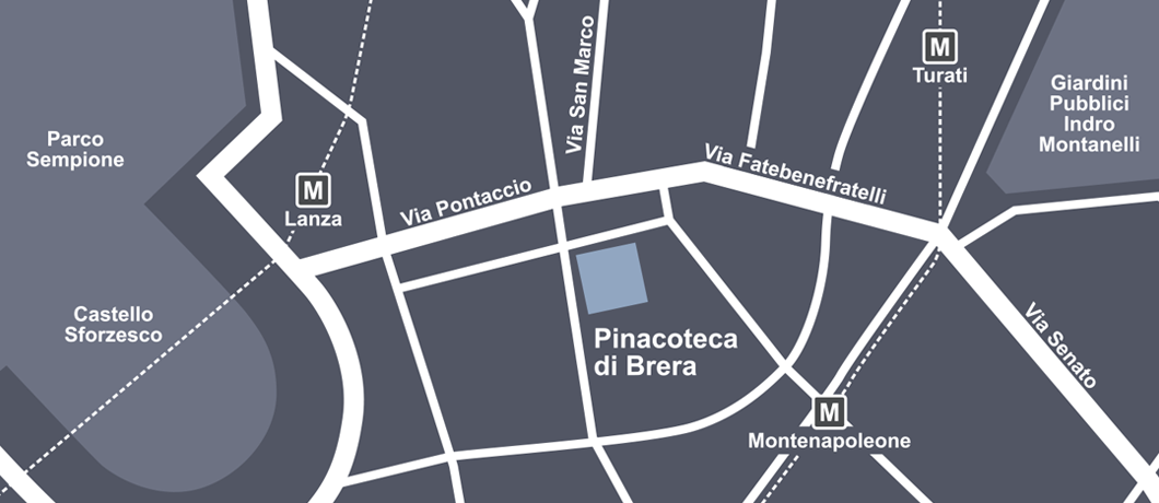 Map - Pinacoteca di Brera