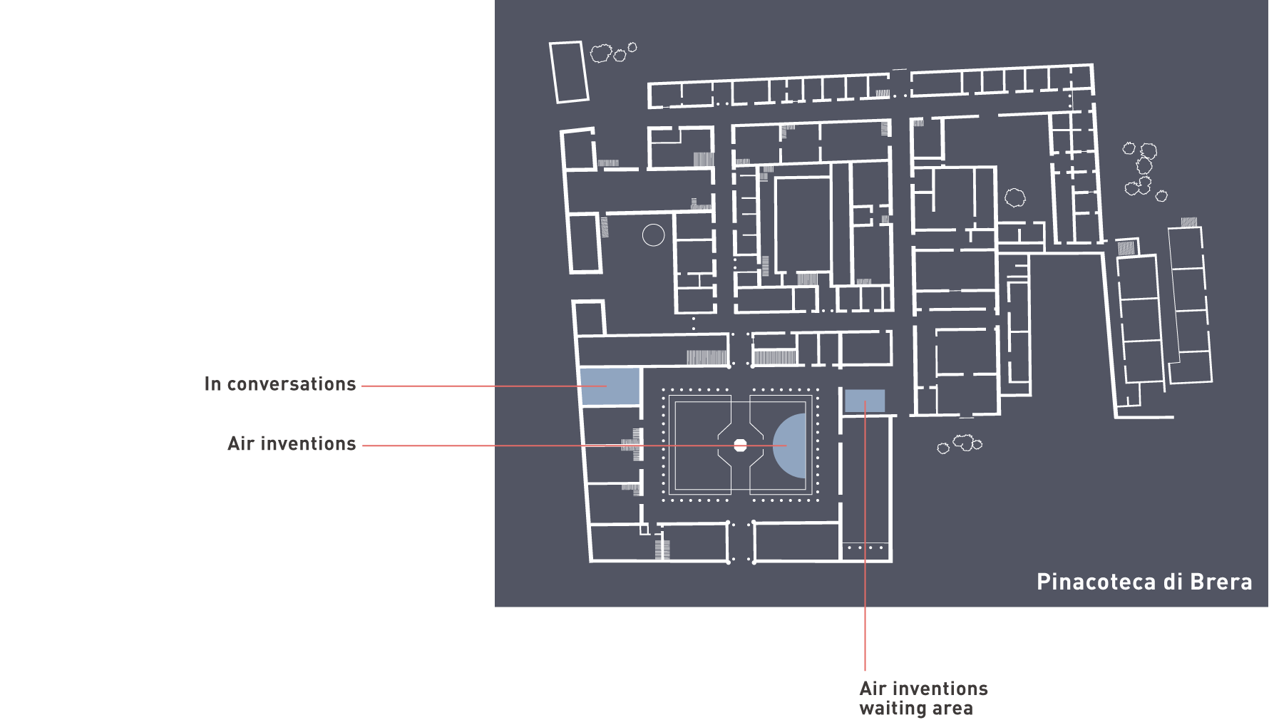 Map - Pinacoteca di Brera