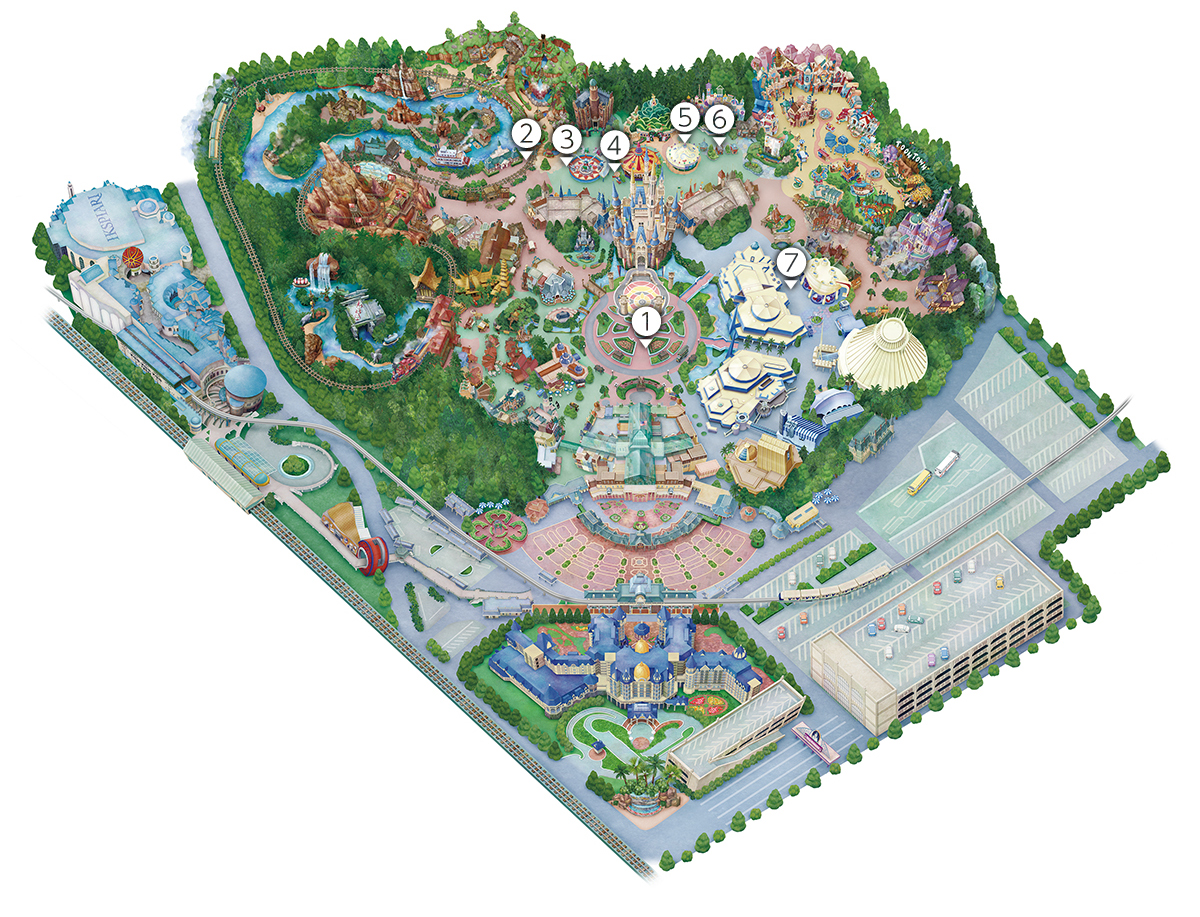 東京ディズニーランド®のビデオスポットマップ