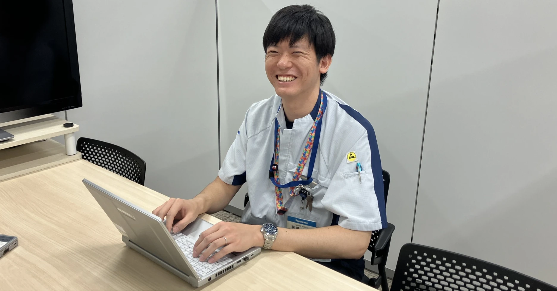 写真：電材＆くらしエネルギー事業部 環境エネルギーBU 前田 裕介さん