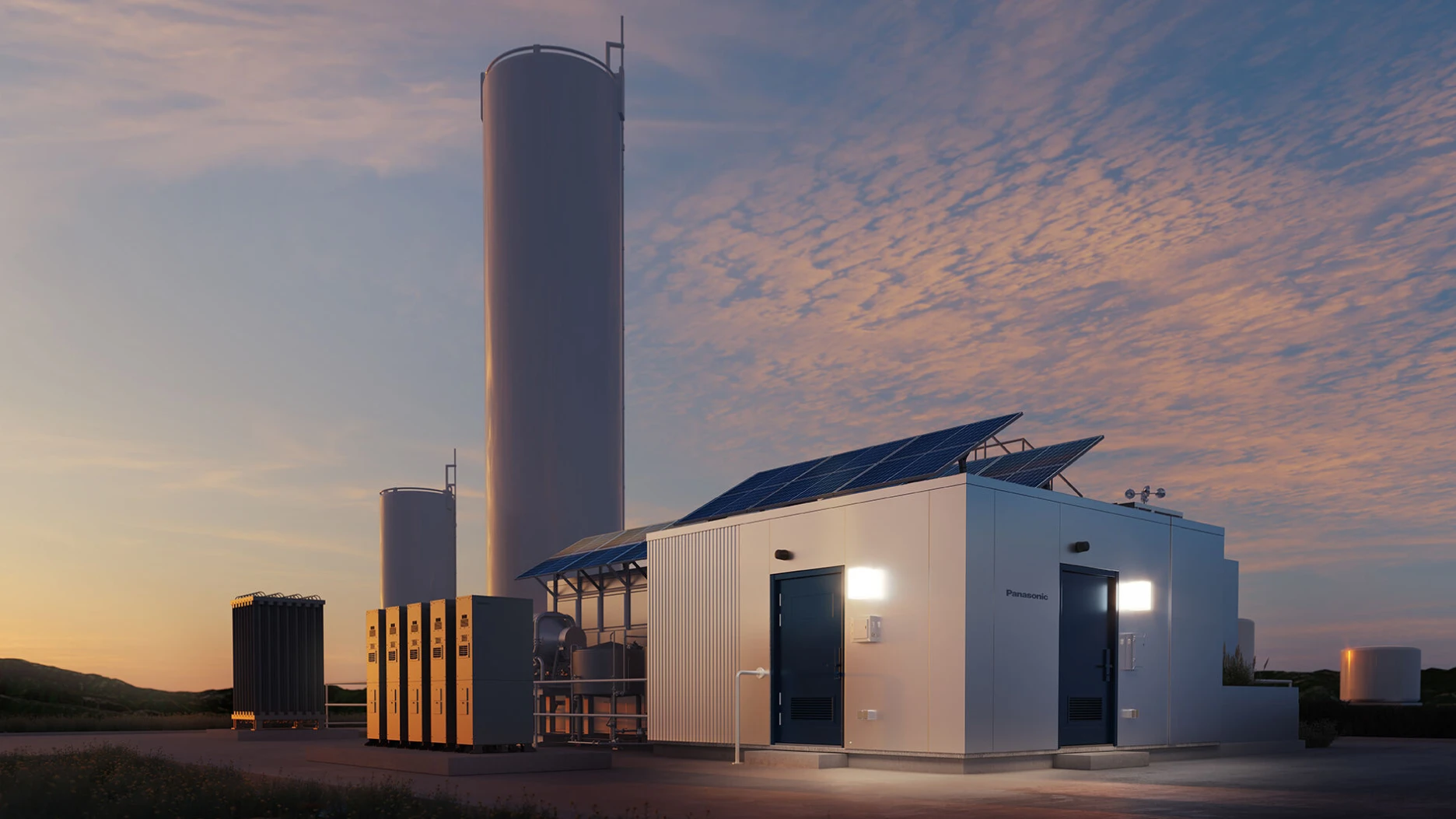 写真：水素を活用したエネルギーソリューション（Panasonic HX）