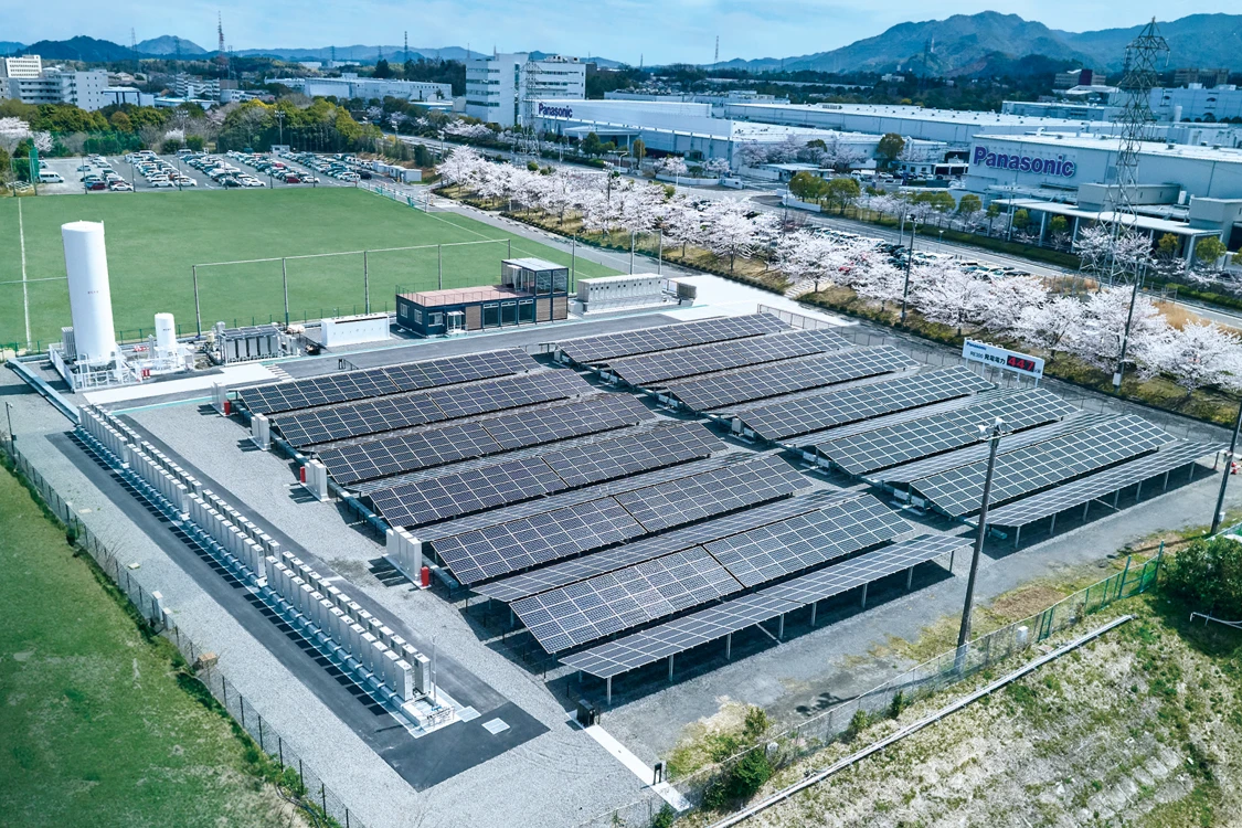 写真：太陽光発電パネル