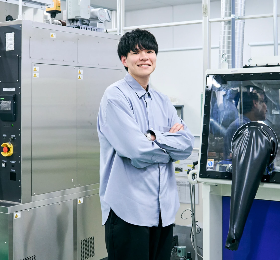 写真：品質環境・基盤技術センター　品質技術部 品質技術開発課 吉村 匠平さん