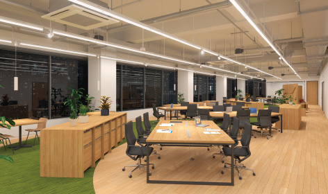 オフィス・施設用照明：働きやすい労働環境を照明で実現