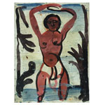 ジョルジュ・ルオー《両腕を挙げた裸体像》　1917年頃　個人蔵