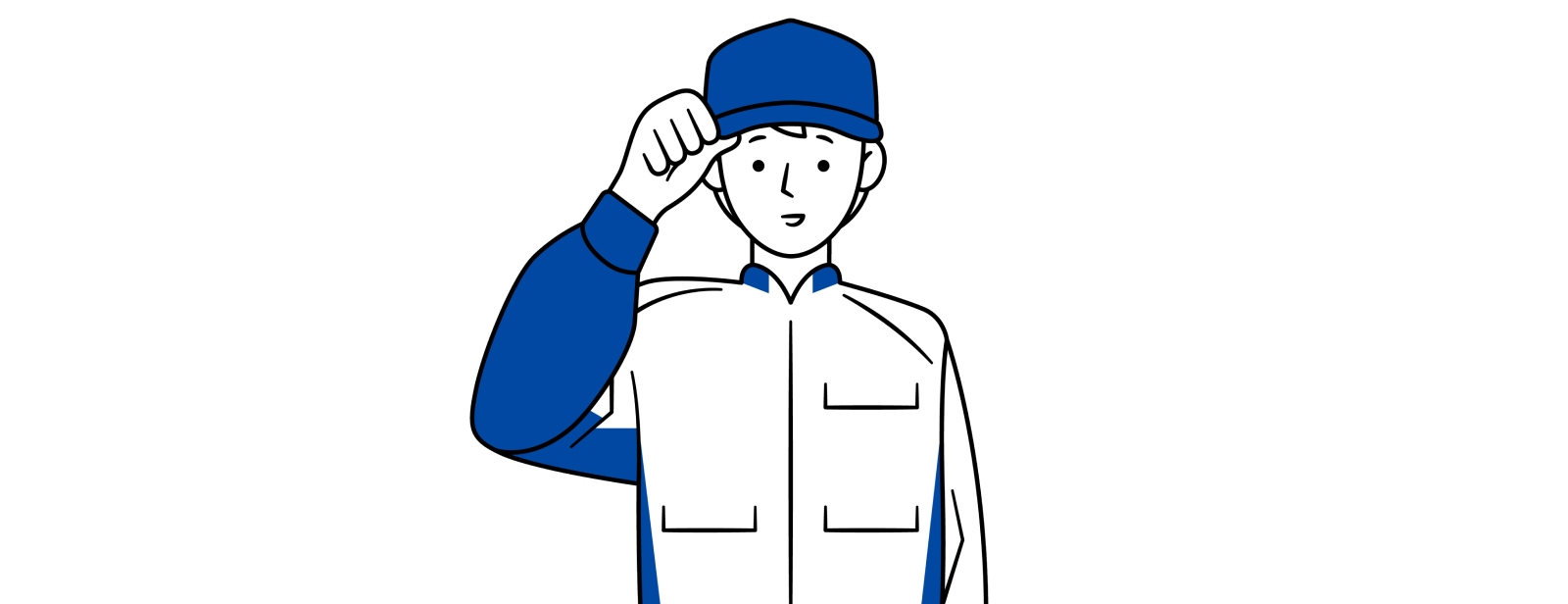 笑顔のスタッフのイラスト