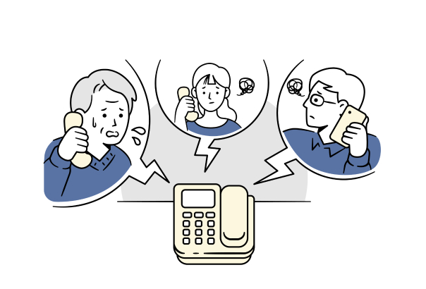 人手不足で対応できていない様子