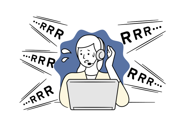 電話対応に追われている様子