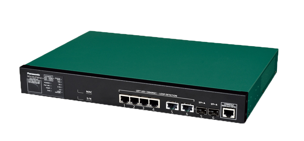 パナソニックEW PN290496 PoE給電スイッチングハブ MGA-ML4TWPoE++ 有線LAN