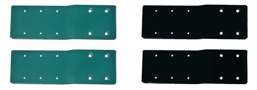 AVラックマウント用金具-2（緑・黒）（7102J-G/7102J-K）