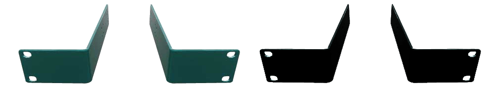AVラックマウント用金具-4（緑・黒）（7104L-G/7104L-K）