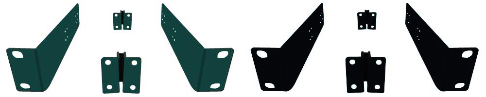 AVラックマウント用金具-6（緑・黒）（7106L-G/7106L-K）