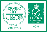 ISO14001登録マーク ISMS-AC認定シンボル