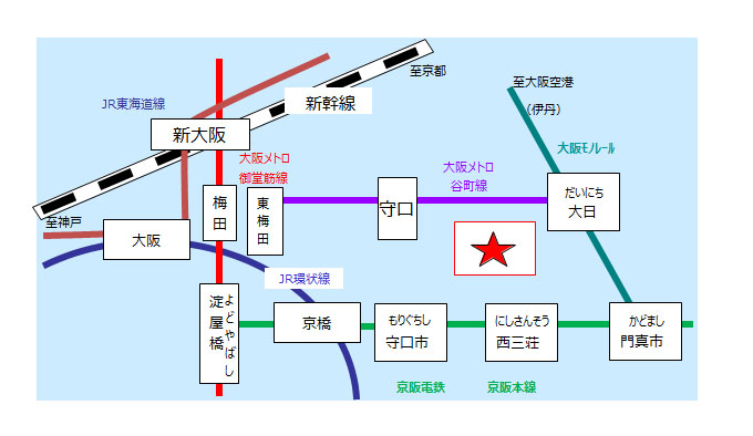 最寄り駅までのルート