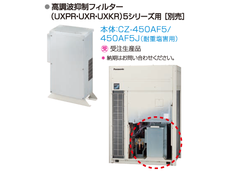 高調波抑制フィルター内蔵化