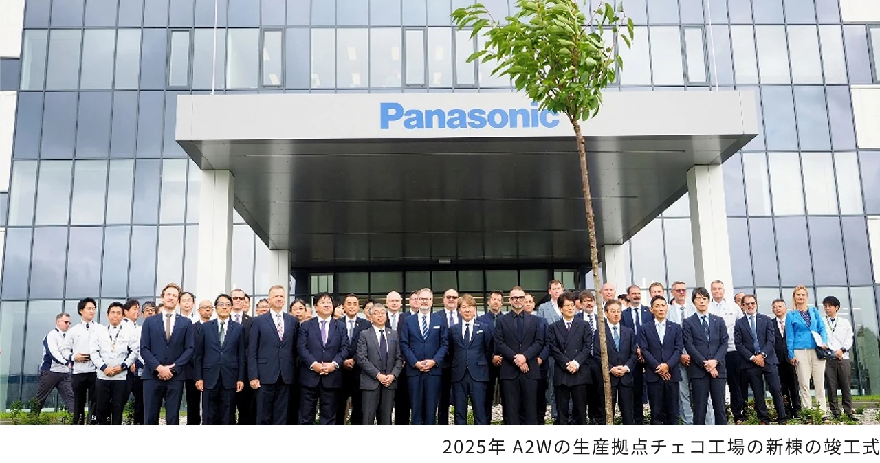 2025年 A2Wの生産拠点チェコ工場の新棟の竣工式