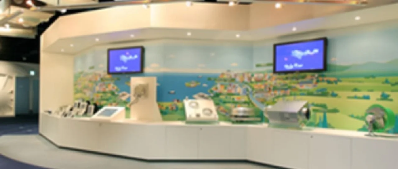 ビルや住宅、工場など多岐にわたるソリューションの展示マップ