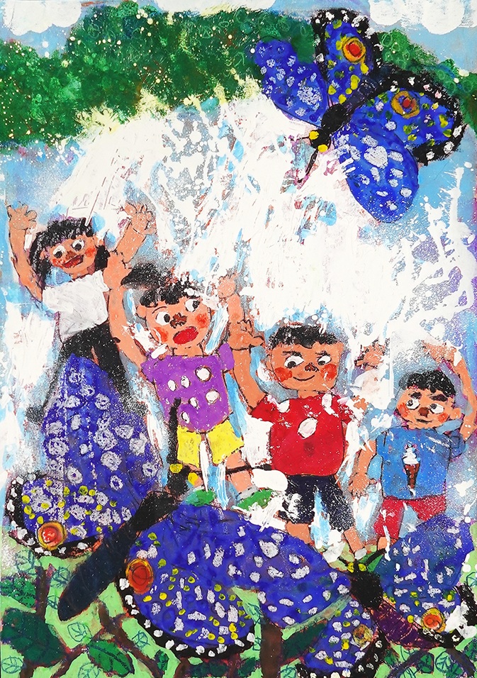 青い羽、やくしまの夏