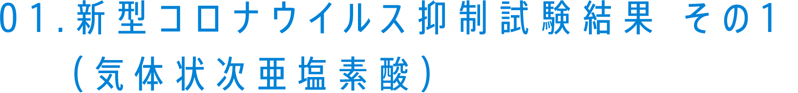 01.新型コロナウイルス抑制試験結果その１