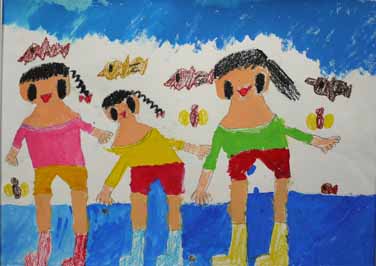 かわのなかのごみ