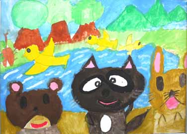 林の中の動物たち