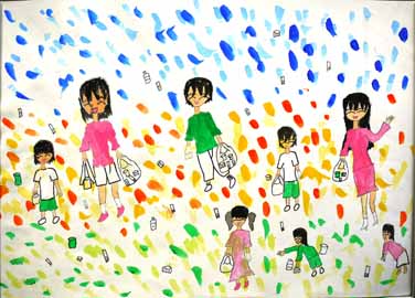 みんなでゴミ拾い