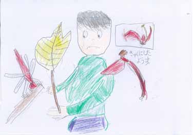 アキアカネとアメリカデイゴ