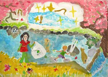 二ｹ領用水を美しく