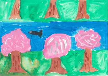 ぼくの町のじまんの桜