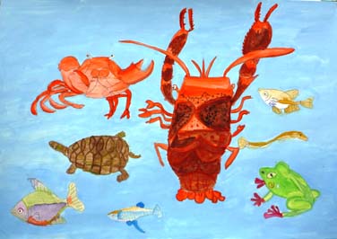 池や川に住む生き物