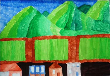 山形には山がたくさんあったよ