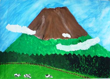 日本一大きな富士山