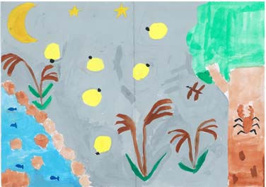 ホタルのとぶ川