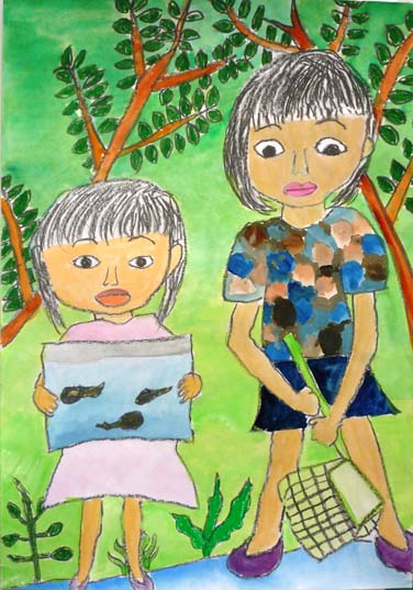 田んぼのおたまじゃくし