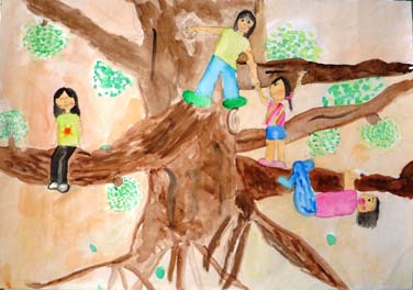 でっかい木　のこした、のぼりたい