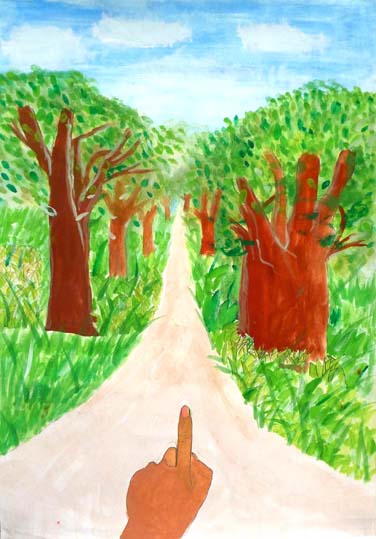 緑に囲まれた世界