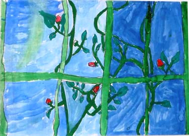 うちの畑の元気なトマトの木