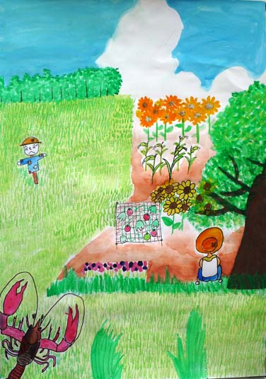 ザリガニも人も大好きな景色