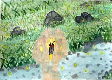 ホタルのやさしい光