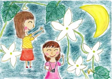 カラスウリの花