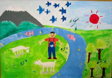 自然の中でしんこきゅう