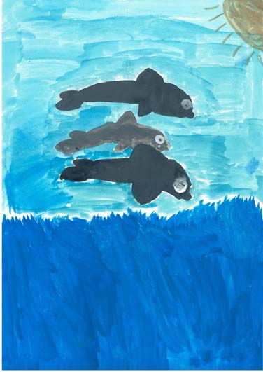 自然にいる、いるか