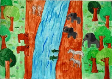 花とみどりと動物たち