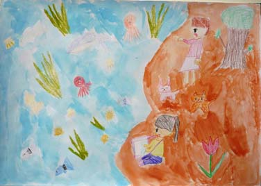 きれいな水でみんな気持ちいいね