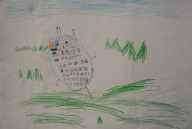 かめがかわにはいろうとしているところ