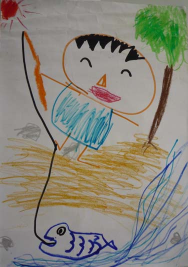 魚の住めるきれいな川で遊びたい