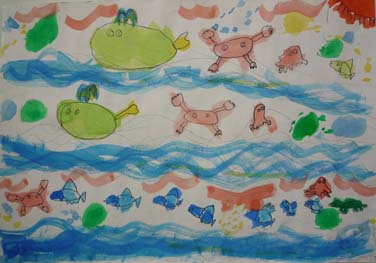 げんきなせかい　さかな　いっぱい