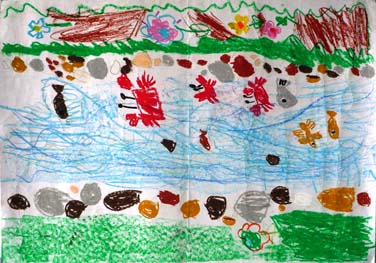 夕やけのトンボ