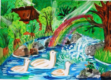 みずうみと森林